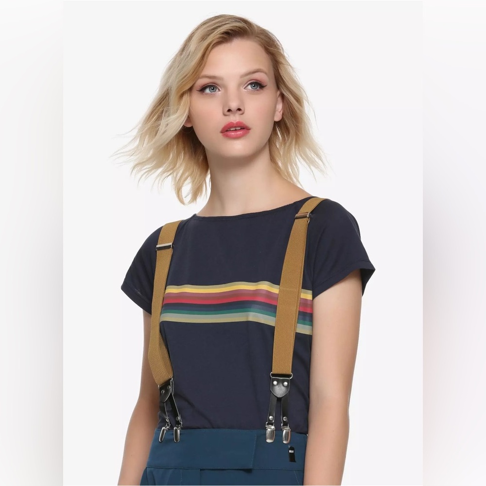 Hot Topic Mustard Yellow Suspenders Doctor Who
